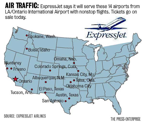 Expressjet map